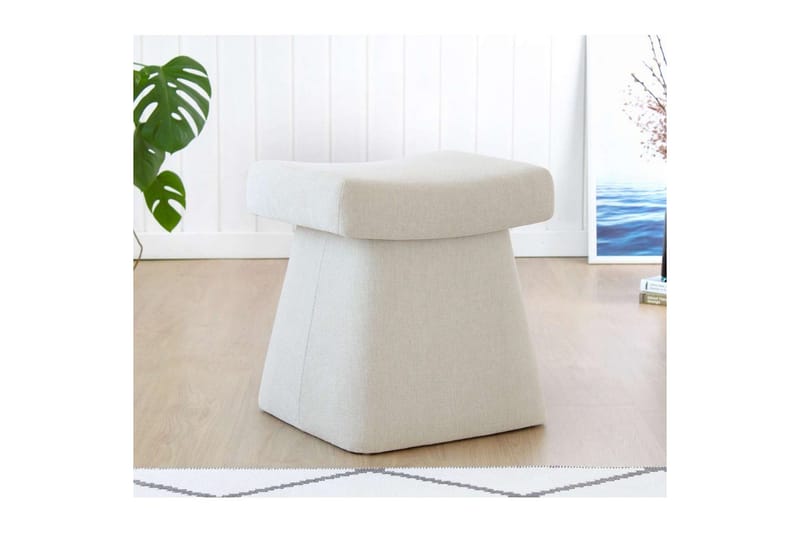 Thyrosin Sittepuff Utomhus 38 cm - Krem - Møbler - Stoler - Krakk - Puff