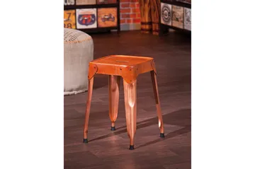 Torquilla Krakk 4-Pack - Kobber/Lær - Møbler - Stoler - Krakk