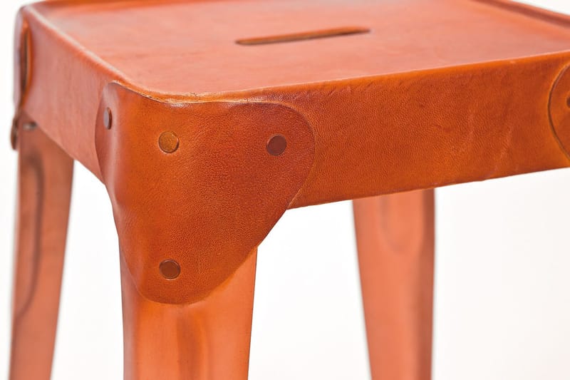 Torquilla Krakk 4-Pack - Kobber/Lær - Møbler - Stoler - Krakk