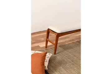 Touch Sittekrakk 120 cm - Valnøtt/Cream - Møbler - Stoler - Krakk - Fotskammel