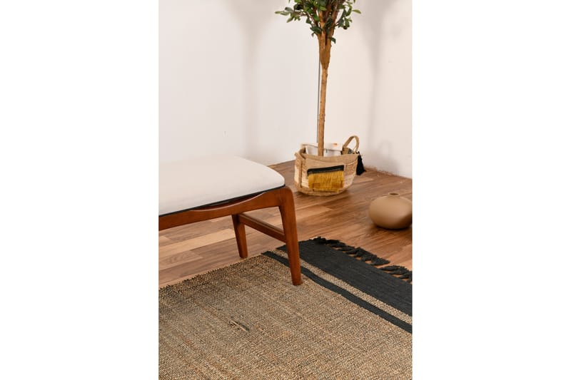 Touch Sittekrakk 120 cm - Valnøtt/Cream - Møbler - Stoler - Krakk - Fotskammel