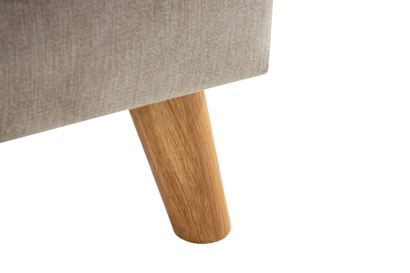 Trend Lyx Fotskammel - Beige/Eik - Møbler - Stoler - Krakk - Fotskammel