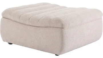 Valdoro fotskammel i stoff 120 cm - Beige - Møbler - Stoler - Krakk - Fotskammel