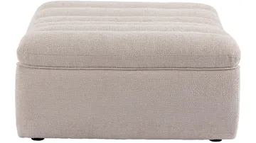 Valdoro fotskammel i stoff 120 cm - Beige - Møbler - Stoler - Krakk - Fotskammel