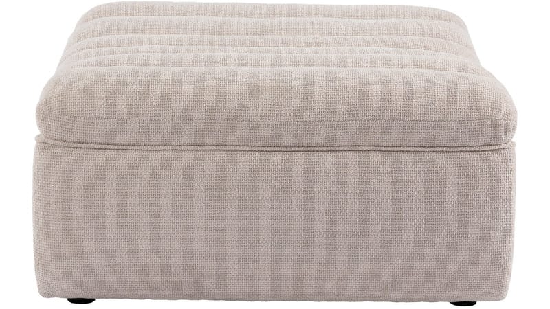Valdoro fotskammel i stoff 120 cm - Beige - Møbler - Stoler - Krakk - Fotskammel