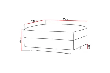 Valencia fotskammel - Brun - Møbler - Stoler - Krakk - Fotskammel