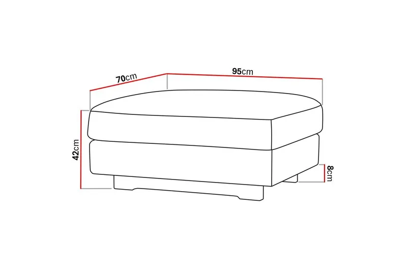 Valencia fotskammel - Brun - Møbler - Stoler - Krakk - Fotskammel