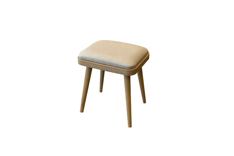 Valsot Sittepuff 40 cm, Eik/Krem