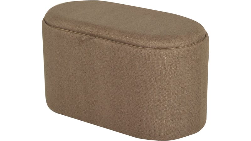 Velmira Puff 77 cm Oval - mørk beige - Møbler - Stoler - Krakk - Puff