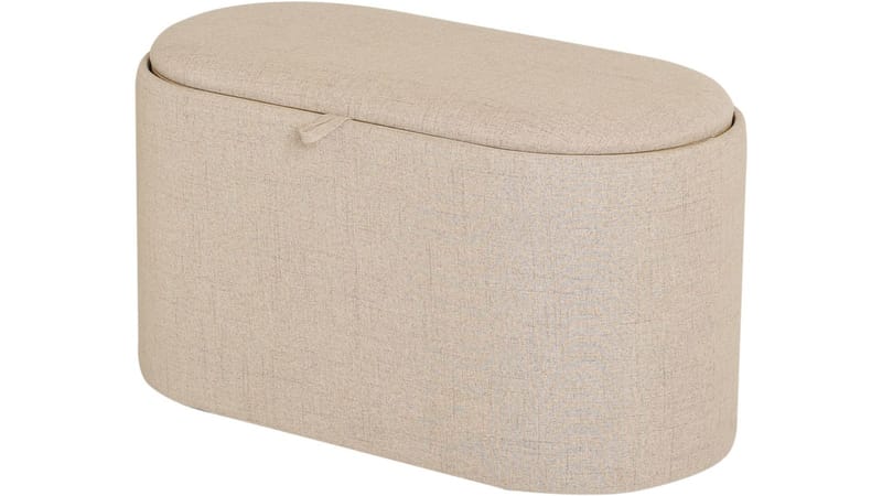 Velmira Puff 77 cm Oval - Beige - Møbler - Stoler - Krakk - Puff