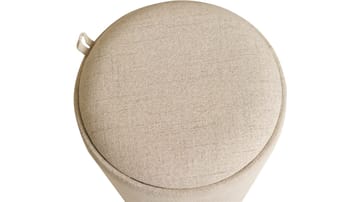 Velmira Puff 2 deler 39 cm Rund - Beige - Møbler - Stoler - Krakk - Puff