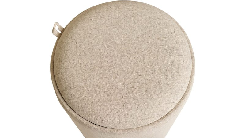 Velmira Puff 2 deler 39 cm Rund - Beige - Møbler - Stoler - Krakk - Puff