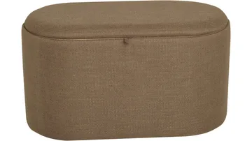 Velmira Puff 77 cm Oval - mørk beige - Møbler - Stoler - Krakk - Puff