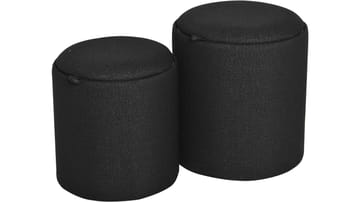 Velmira puff 2 deler 39 cm rund - Svart - Møbler - Stoler - Krakk - Puff