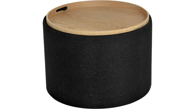 Velmira puff 56 cm rund - Svart - Møbler - Stoler - Krakk - Puff