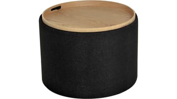 Velmira puff 56 cm rund - Svart - Møbler - Stoler - Krakk - Puff