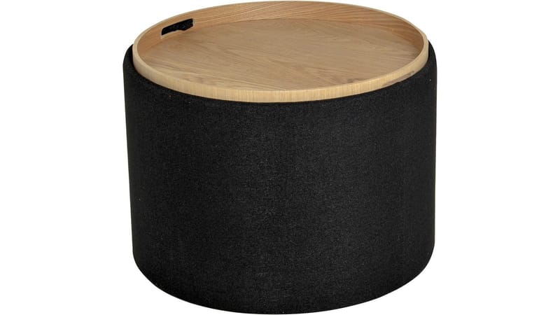 Velmira puff 56 cm rund - Svart - Møbler - Stoler - Krakk - Puff