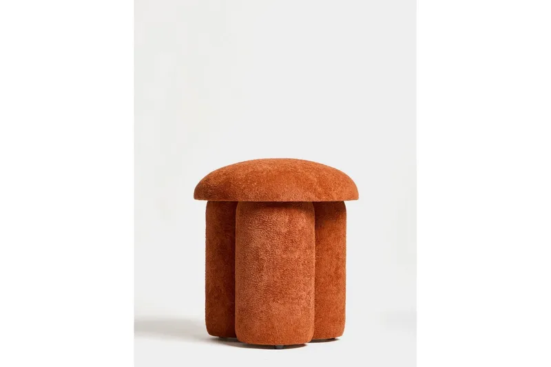 Vynor Fotpall 45 cm, Oransje