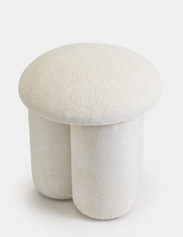 Vynor sittepuff 45 cm rund - Hvit - Møbler - Stoler - Krakk - Puff