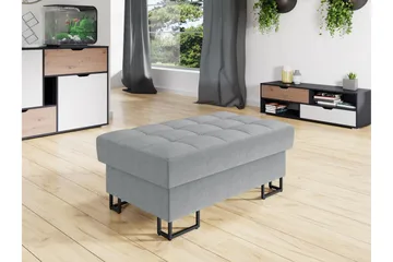 Warwick Fotpall 67 cm - Grå - Møbler - Stoler - Krakk - Fotskammel