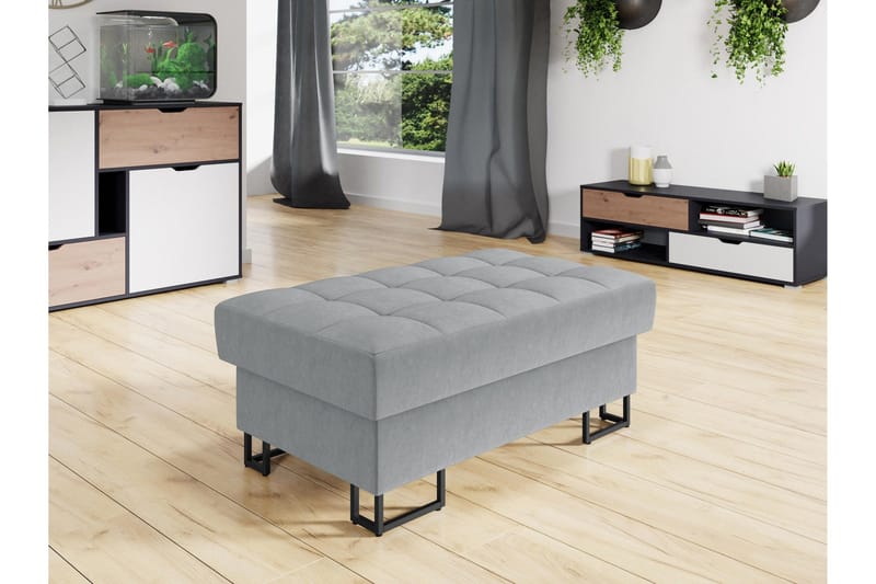 Warwick Fotpall 67 cm - Grå - Møbler - Stoler - Krakk - Fotskammel