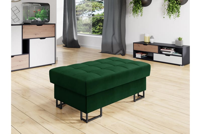 Warwick Fotpall 67 cm - Grønn - Møbler - Stoler - Krakk - Fotskammel