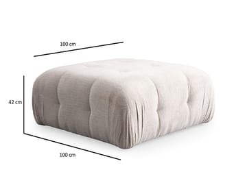 Yvara Sittepuff 100 cm - Beige - Møbler - Stoler - Krakk - Puff