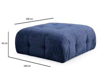 Yvara Sittepuff 100 cm - Marineblå - Møbler - Stoler - Krakk - Puff