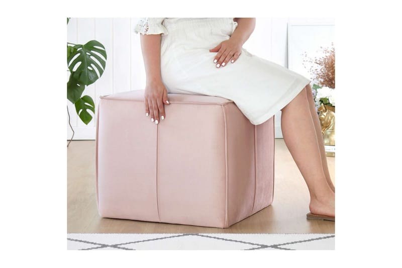 Zyra Sittepuff Utomhus 52 cm - Rosa - Møbler - Stoler - Krakk - Puff