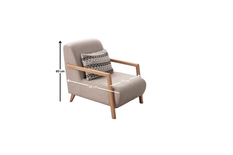 Latrona Lenestol - Kremhvit - Møbler - Stoler - Lenestoler