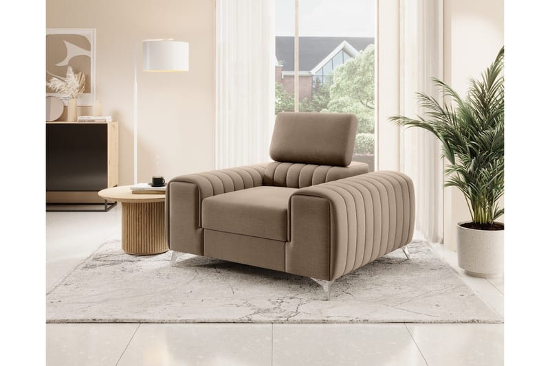 Laurece Lenestol - Beige - Møbler - Stoler - Lenestoler