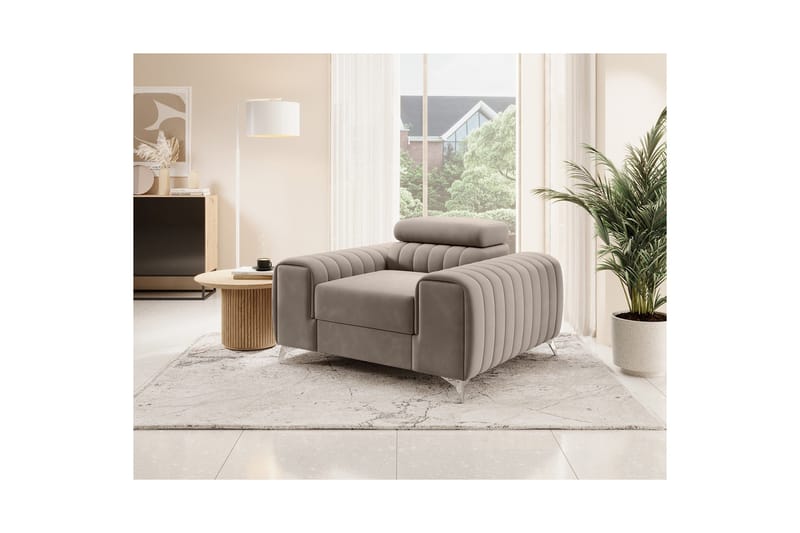 Laurece Lenestol - Beige - Møbler - Stoler - Lenestoler