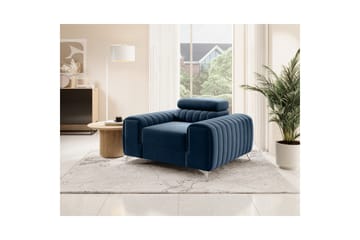 Laurece Lenestol - Blå - Møbler - Stoler - Lenestoler