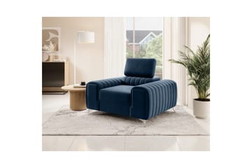 Laurece Lenestol - Blå - Møbler - Stoler - Lenestoler