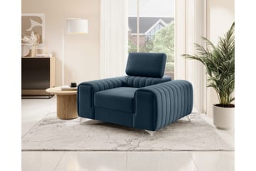 Laurece Lenestol - Blå - Møbler - Stoler - Lenestoler