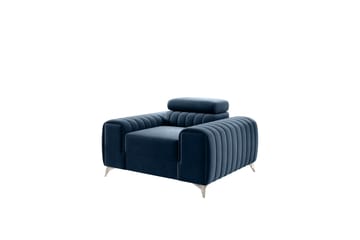 Laurece Lenestol - Blå - Møbler - Stoler - Lenestoler