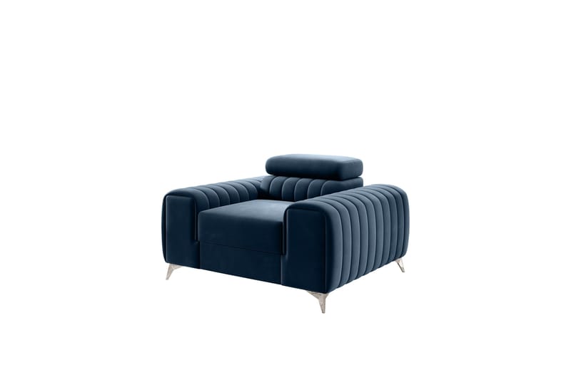 Laurece Lenestol - Blå - Møbler - Stoler - Lenestoler