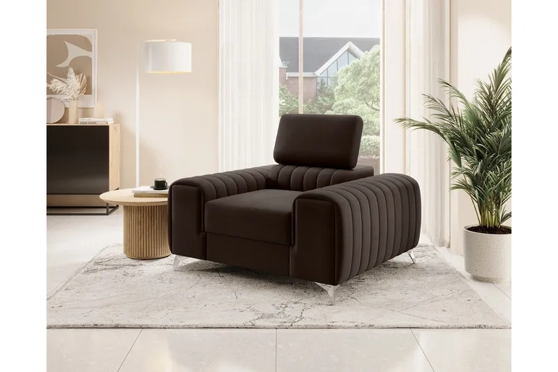 Laurece Lenestol - Brun - Møbler - Stoler - Lenestoler