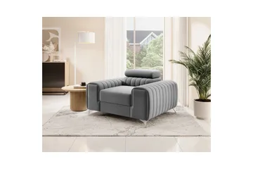 Laurece Lenestol - Grå - Møbler - Stoler - Lenestoler