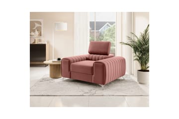 Laurece Lenestol - Rosa - Møbler - Stoler - Lenestoler