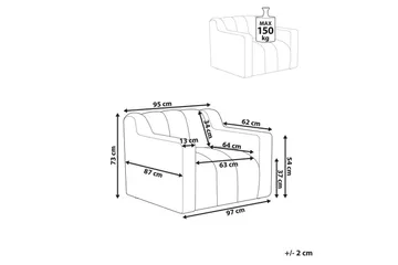 Lenestol Agerup - Beige - Møbler - Stoler - Lenestoler