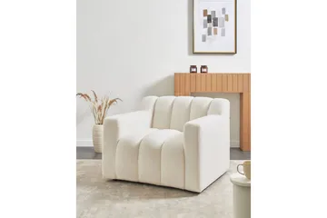 Lenestol Agerup - Hvit - Møbler - Stoler - Lenestoler