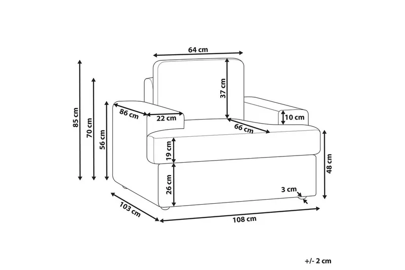 Lenestol Alla - Grå - Møbler - Stoler - Lenestoler