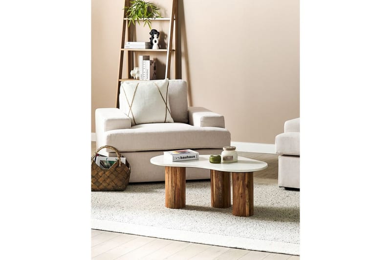 Lenestol Alla sett om 2 Beige - Beige - Møbler - Stoler - Lenestoler