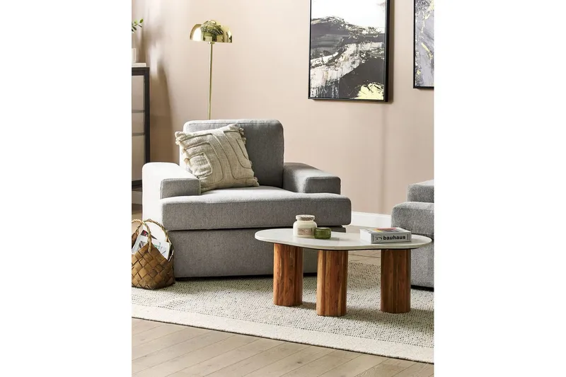 Lenestol Alla sett om 2 Grå - Grå - Møbler - Stoler - Lenestoler