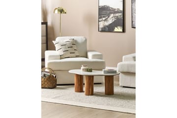 Lenestol Alla sett om 2 Hvit - Hvit - Møbler - Stoler - Lenestoler