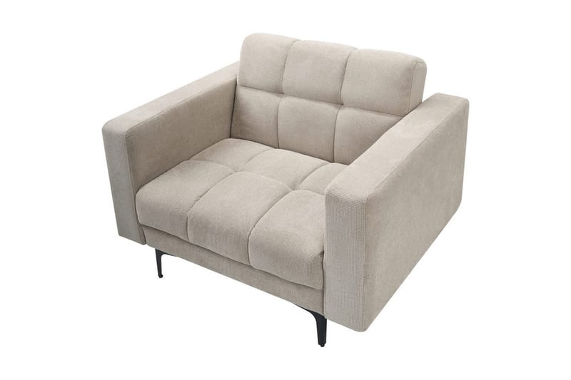 Lenestol Alnes Beige/svart - Beige/svart - Møbler - Stoler - Lenestoler