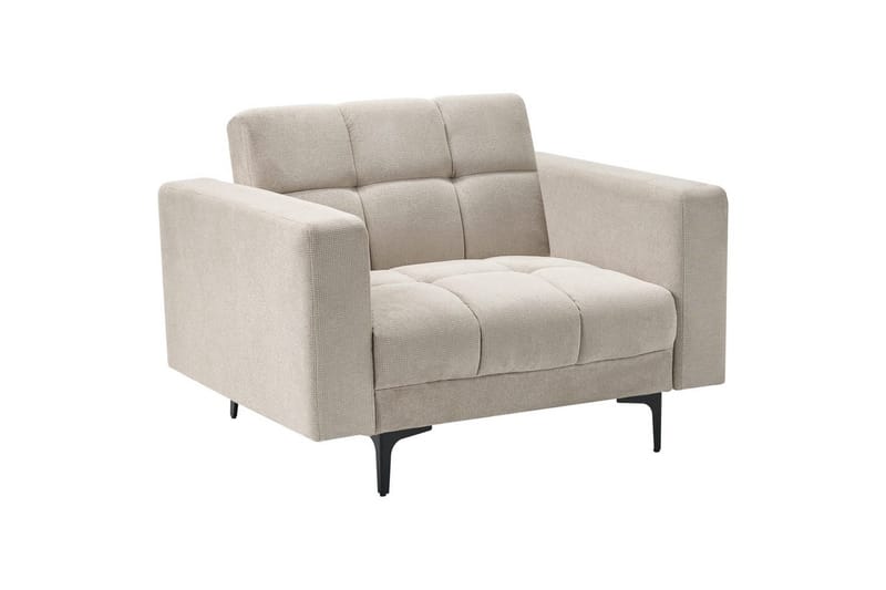 Lenestol Alnes Beige/svart - Beige/svart - Møbler - Stoler - Lenestoler