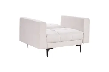Lenestol Alnes Off-white/Svart - Off-white/Svart - Møbler - Stoler - Lenestoler