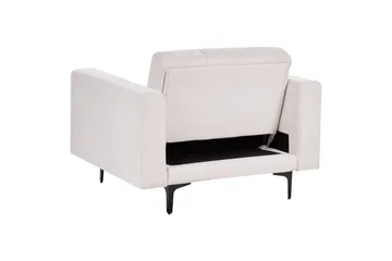 Lenestol Alnes Off-white/Svart - Off-white/Svart - Møbler - Stoler - Lenestoler